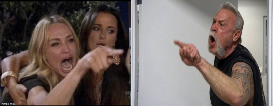 MEME TEMPLATE!!!! | image tagged in karen carptener vs american chopper grandpa | made w/ Imgflip meme maker