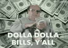 dolla bills Blank Meme Template