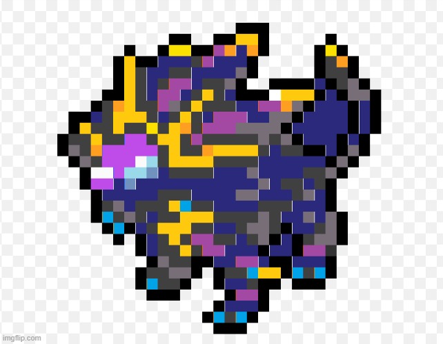 shiny solgaleo custom sprite | image tagged in pokemon | made w/ Imgflip meme maker