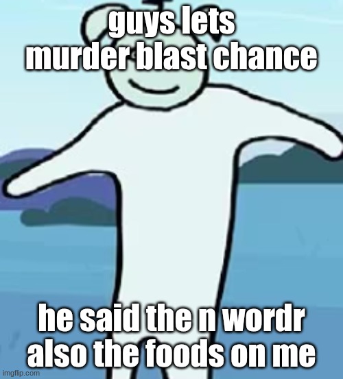 he said it 40times too | guys lets murder blast chance; he said the n wordr
also the foods on me | image tagged in clock | made w/ Imgflip meme maker