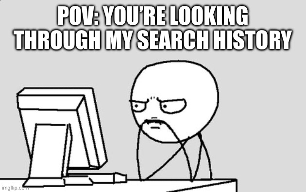 NO! ITS NOT WHAT IT LOOKS LIKE! | POV: YOU’RE LOOKING THROUGH MY SEARCH HISTORY | image tagged in stickman,search history | made w/ Imgflip meme maker