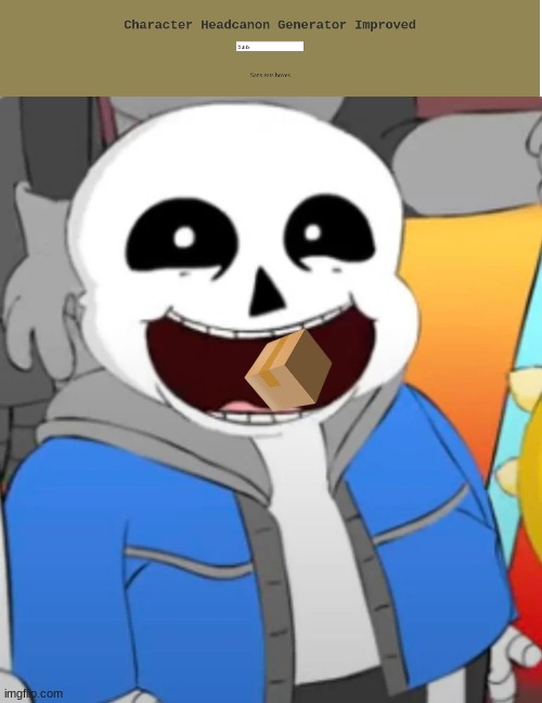 Sans eats boxes | made w/ Imgflip meme maker