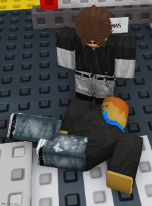 i think he's ded | image tagged in roblox | made w/ Imgflip meme maker