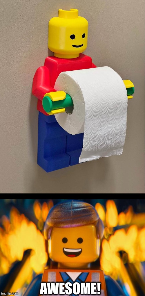 LEGO BUTT NAPKINS | AWESOME! | image tagged in lego movie emmet,toilet paper,lego,toilet humor,legos | made w/ Imgflip meme maker