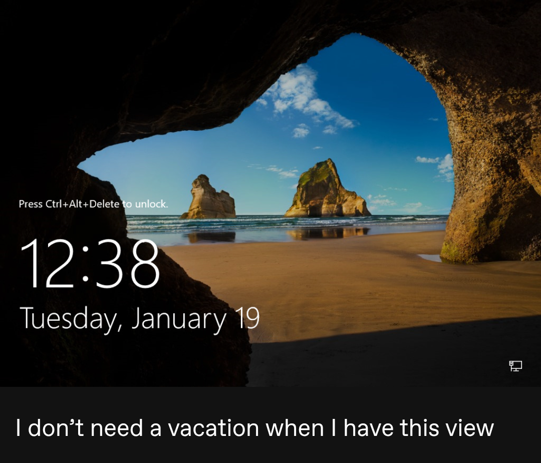 Laptop Wallpaper. Blank Meme Template