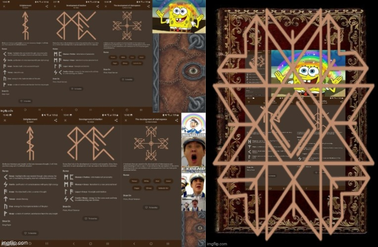 Rune Eye Book | Train Of Book Dreams Blank Meme Template