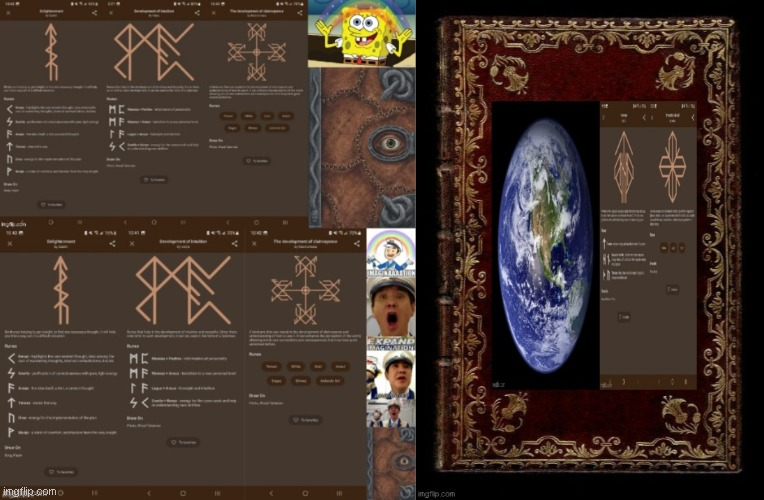 Rune Book | Train Of World Portection Blank Meme Template