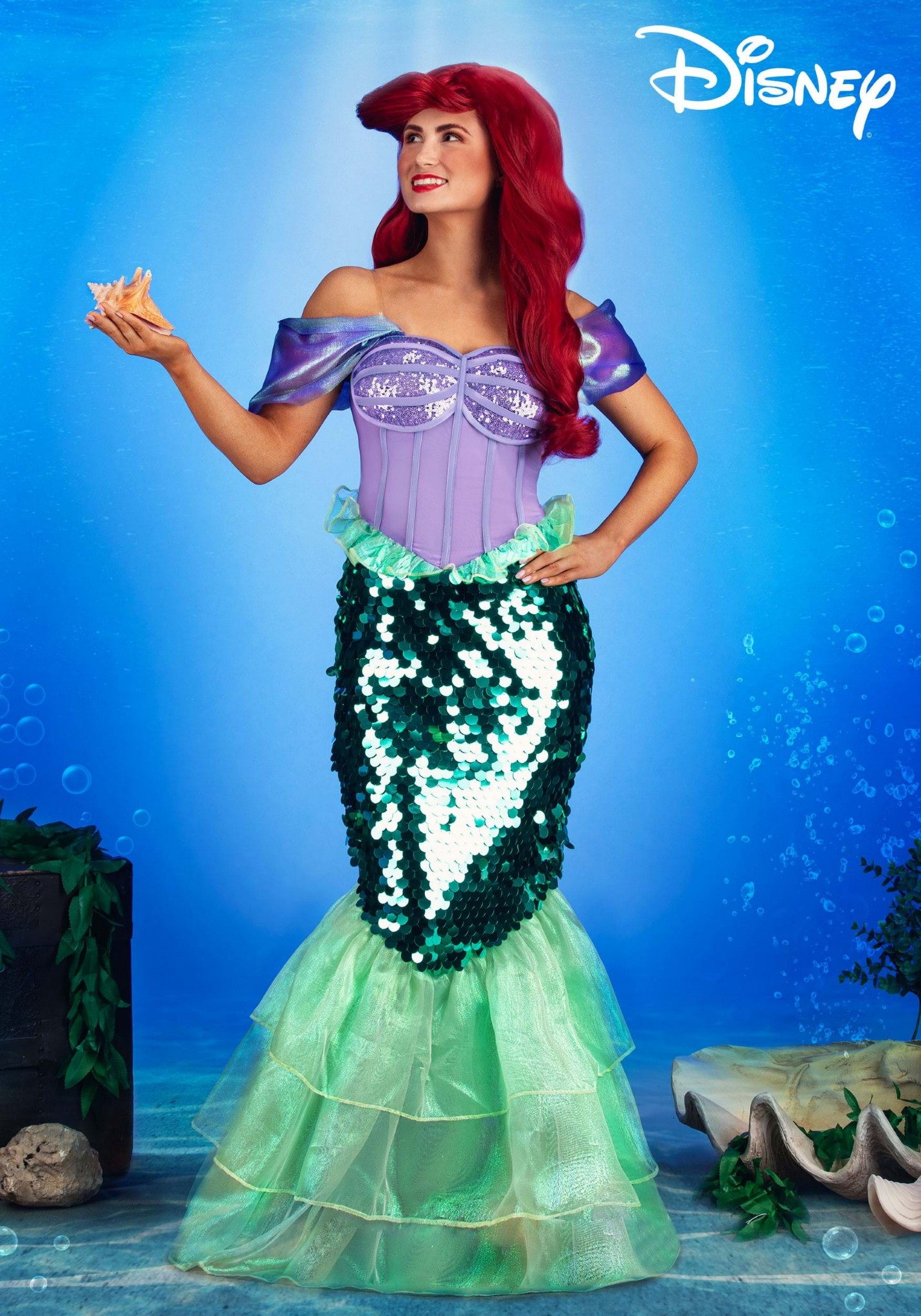 Women's Disney Little Mermaid Premium Ariel Mermaid Dress Blank Meme Template