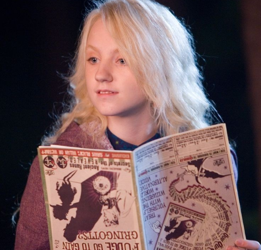 Luna Lovegood. Blank Meme Template