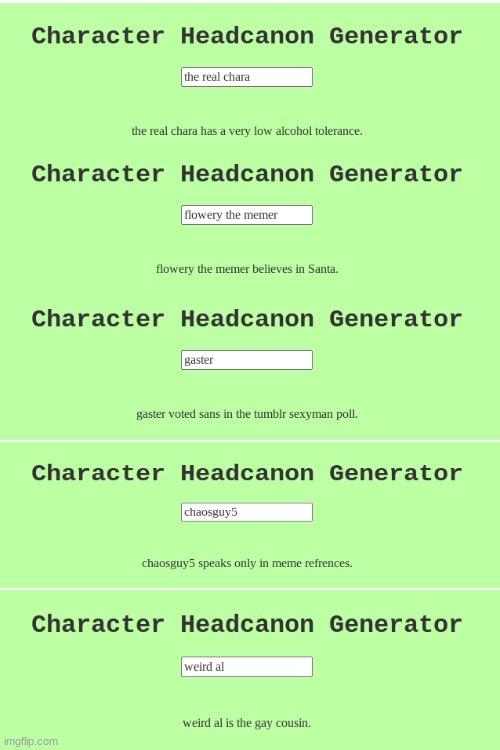 I said once that I hate headcannons and I came back to the understream to see a million headcannon memes | made w/ Imgflip meme maker