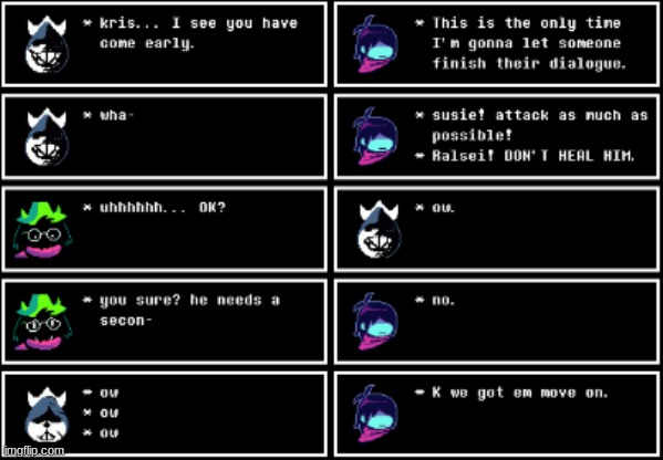 If Kris was a speedrunner part 2 | image tagged in meme,deltarune,king,text | made w/ Imgflip meme maker