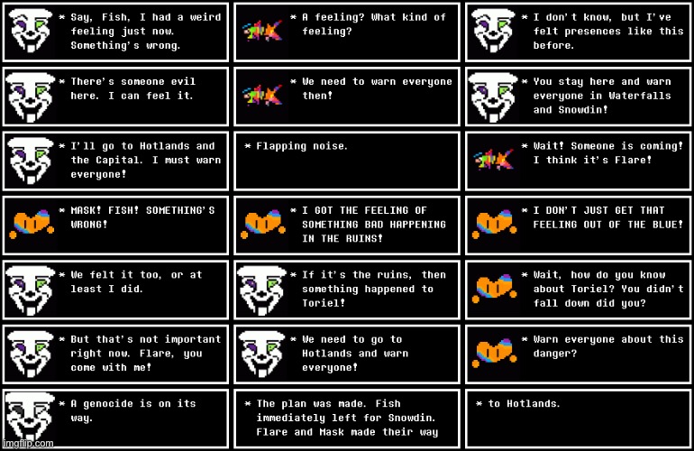 Chapter 10 (Flare and Mask/Fish): I remember you’re genocides. | made w/ Imgflip meme maker
