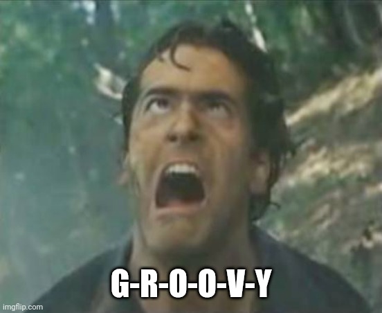 Agony Ash - Evil Dead | G-R-O-O-V-Y | image tagged in agony ash - evil dead | made w/ Imgflip meme maker