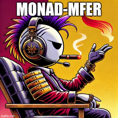 Monad-Mfers | MONAD-MFER | image tagged in nft | made w/ Imgflip meme maker