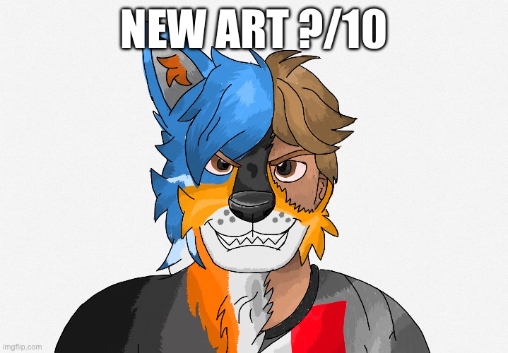 My art but based on my Fursona and me. (Original art by DanPhoenix) check him out.] | NEW ART ?/10 | image tagged in furry,art,anthro | made w/ Imgflip meme maker