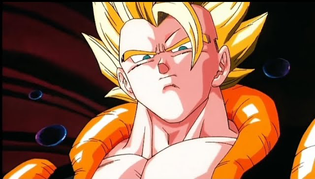 Gogeta staring Blank Meme Template