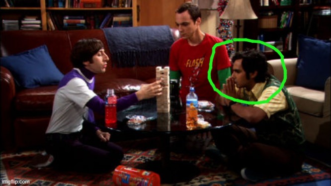 Big Bang Theory jenga | image tagged in big bang theory jenga | made w/ Imgflip meme maker