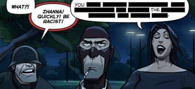 zhana be racist Blank Meme Template