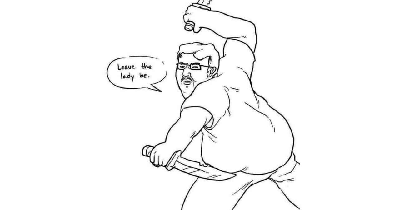 Leave the lady be Blank Meme Template