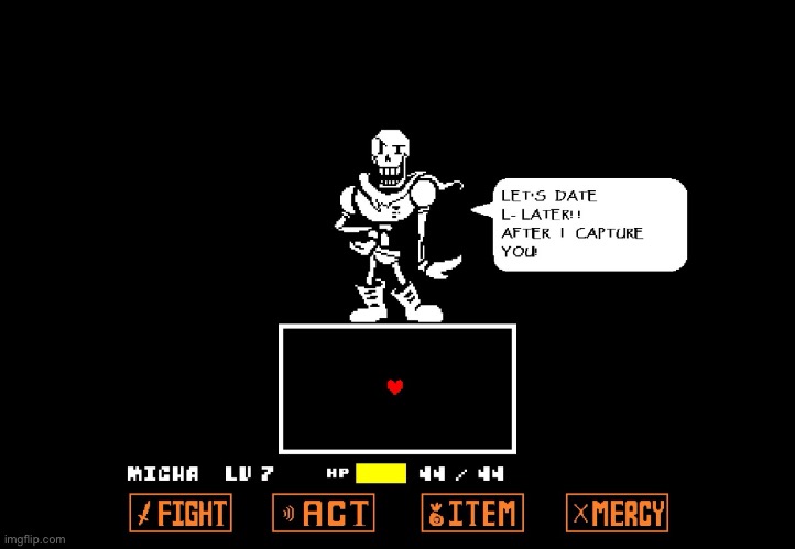Papyrus talking to One-Flirt giraffe | made w/ Imgflip meme maker