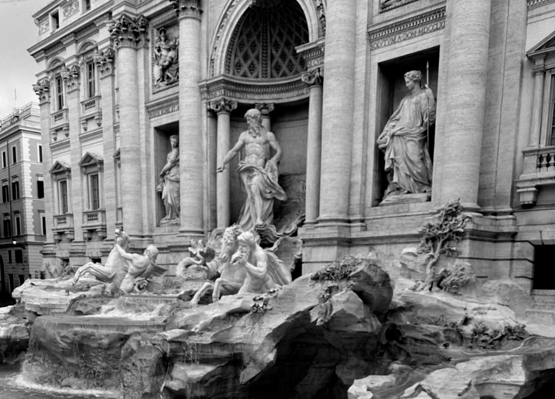 High Quality Trevi Fountain. Blank Meme Template