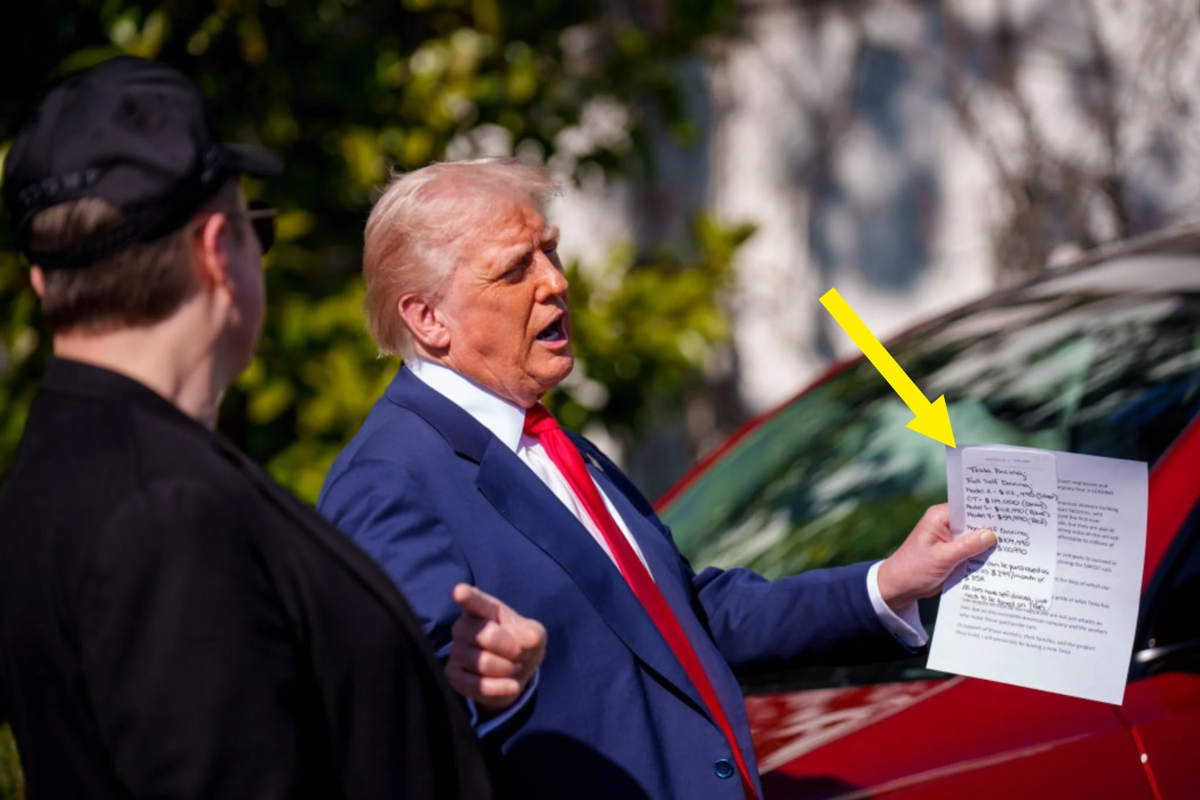 Trump elon car Blank Meme Template