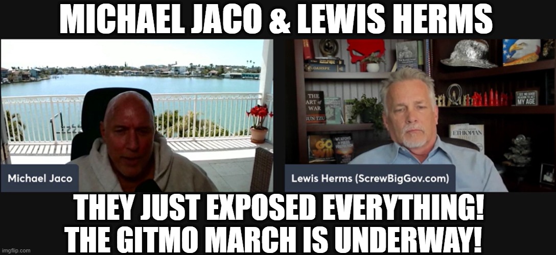 Michael Jaco & Lewis Herms: They Just Exposed Everything! The GITMO March is Underway!   (Video) 