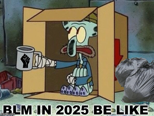 BLM meme | BLM IN 2025 BE LIKE | image tagged in memes,blm,antifa,woke,politics,political meme | made w/ Imgflip meme maker