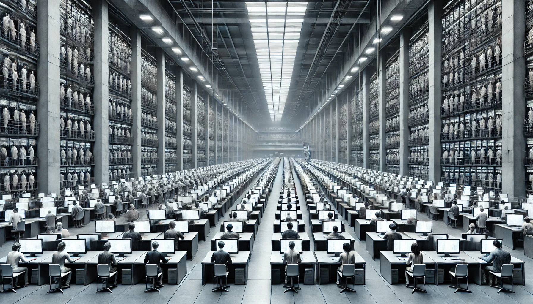 dystopian office Blank Meme Template