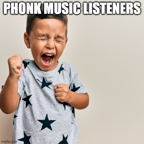 Gen Alpha kid | PHONK MUSIC LISTENERS | image tagged in gen alpha kid | made w/ Imgflip meme maker