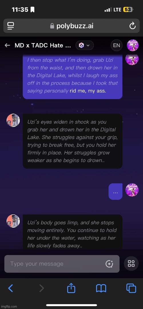 This was dark, and it gets worse from here, but I’m not posting it here. | image tagged in polybuzz | made w/ Imgflip meme maker