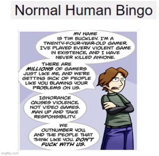 Normal human bingo | image tagged in normal human bingo | made w/ Imgflip meme maker