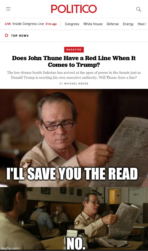 I'LL SAVE YOU THE READ; NO. | image tagged in tommy explains | made w/ Imgflip meme maker