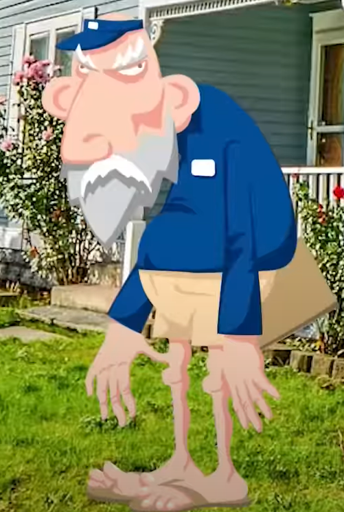Mail man Blank Meme Template
