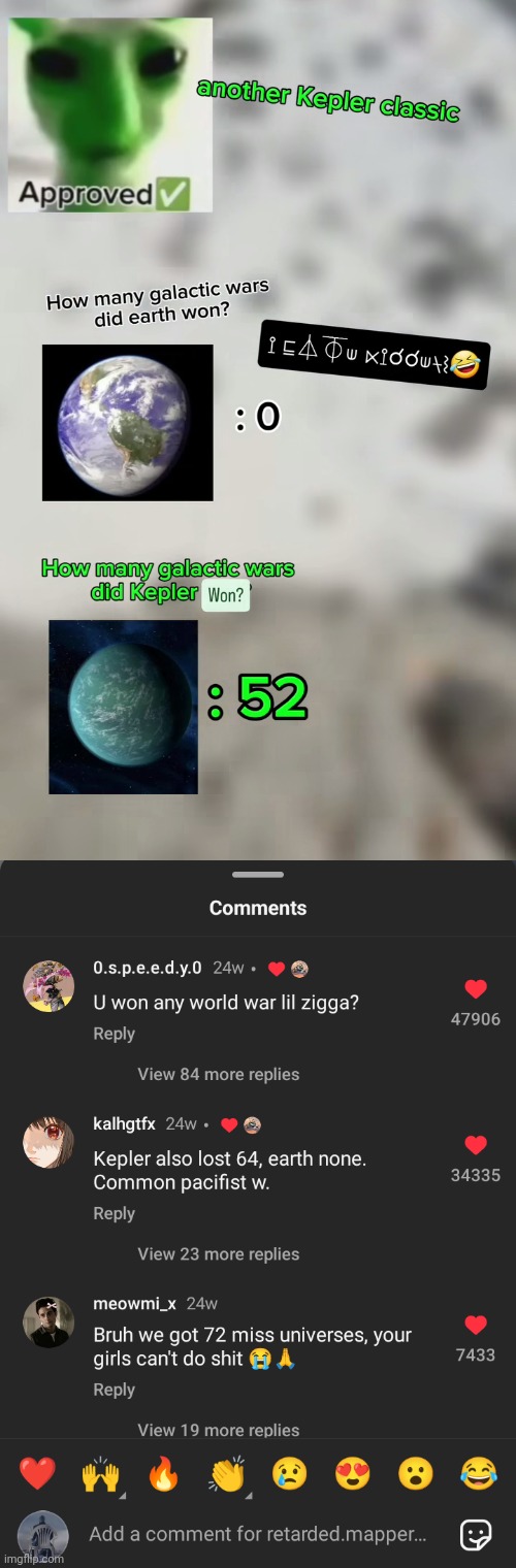 Lil zigga ain't doin no glorp, hate from Jupiter | made w/ Imgflip meme maker