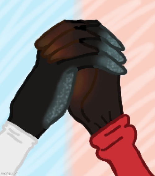 “Fire and Ice” - oppositeshipping (Kai x Zane) but holding hands :33 | made w/ Imgflip meme maker