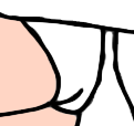 Princess Ariel's White Underwear Blank Meme Template