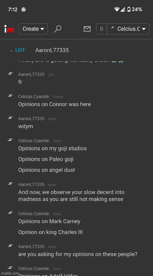 Opinions on users in the Murder_Drones stream! :D | made w/ Imgflip meme maker