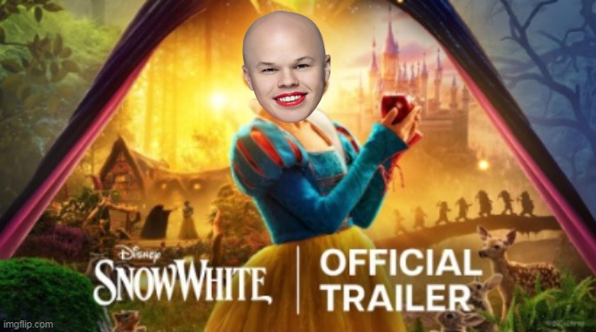 Movie has a lotta Baggage | image tagged in snow white sam brinton meme | made w/ Imgflip meme maker