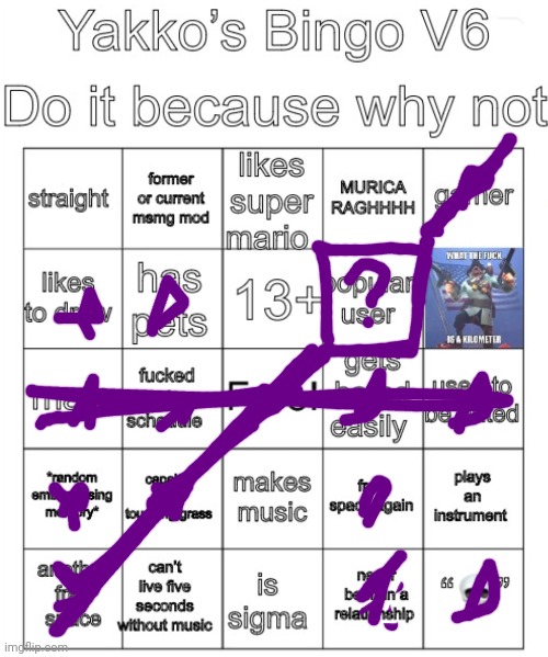 Yakko’s Bingo V6 | image tagged in yakko s bingo v6 | made w/ Imgflip meme maker