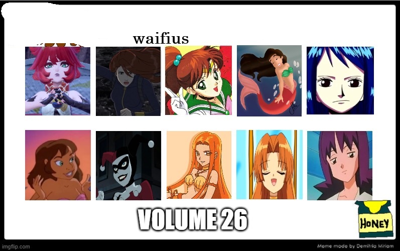 waifus volume 26 Blank Meme Template