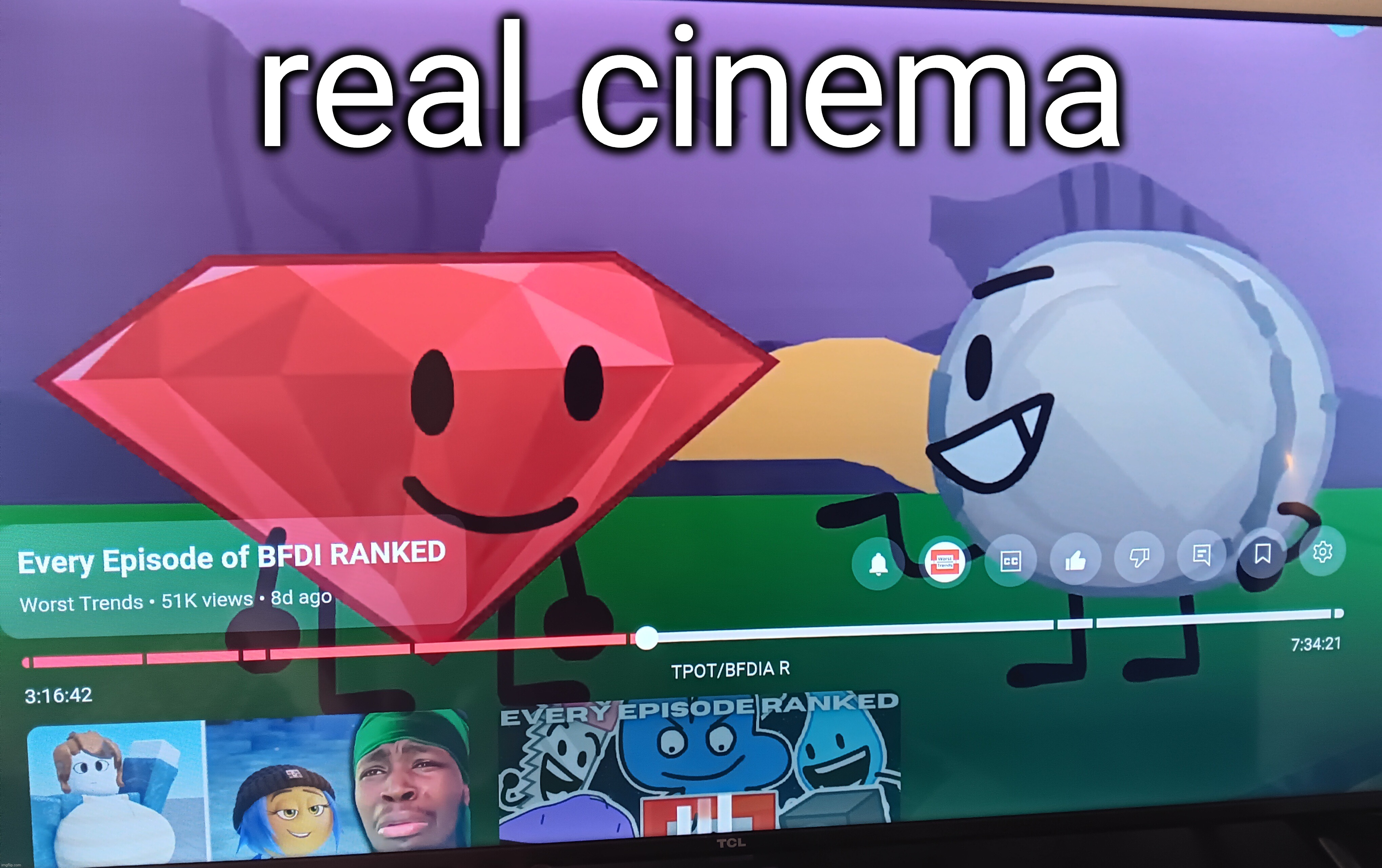 real cinema | made w/ Imgflip meme maker