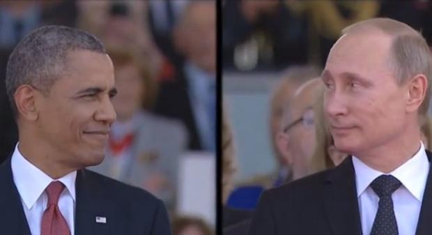 putin_obama showdown Blank Meme Template