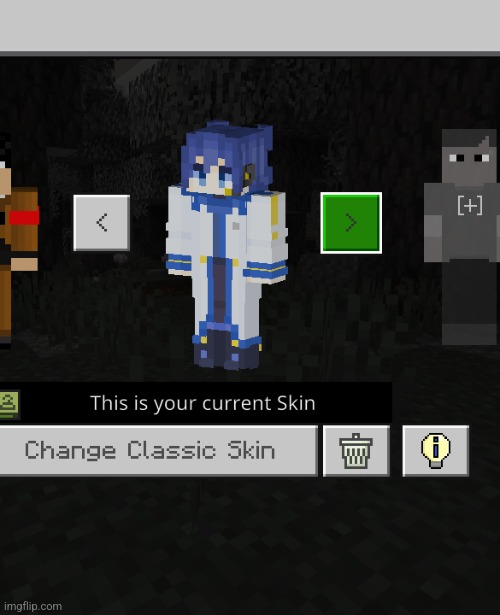 I finally found a kaito skin for Minecraft | made w/ Imgflip meme maker