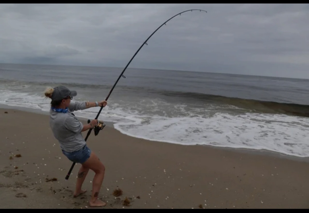 Surf fishing fish on Blank Meme Template