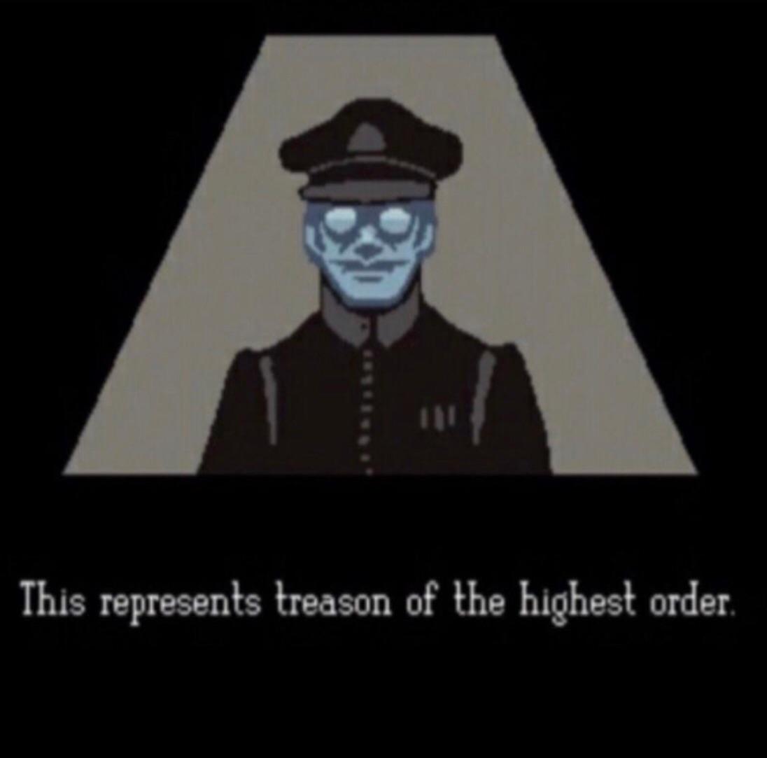 This represents treason of the highest order Blank Meme Template