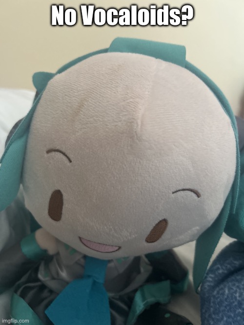 lol. | No Vocaloids? | image tagged in megamind miku | made w/ Imgflip meme maker