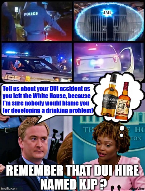 REMEMBER THAT DUI HIRE 
NAMED KJP ? | made w/ Imgflip meme maker