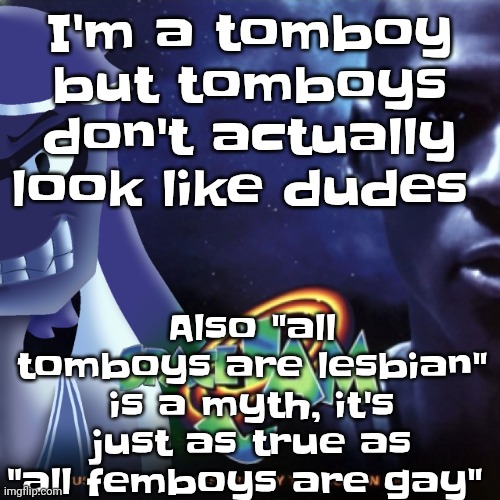 We used to call femboys metrosexuals | I'm a tomboy but tomboys don't actually look like dudes; Also "all tomboys are lesbian" is a myth, it's just as true as "all femboys are gay" | image tagged in skatez jam | made w/ Imgflip meme maker