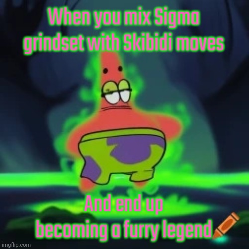 Enderparrot lore | When you mix Sigma grindset with Skibidi moves; And end up becoming a furry legend | image tagged in gastrick star | made w/ Imgflip meme maker